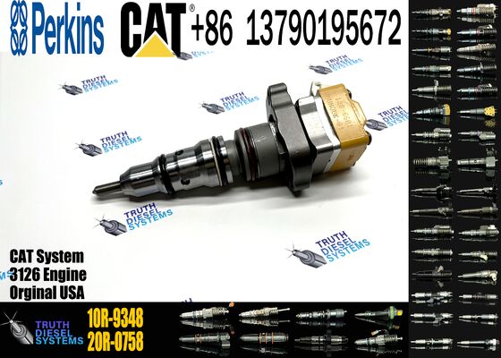 Excavator Accessories Fuel Injector 222-5965 10R-9348 10R-0782 198-6605 for Cat Spares 3126B 3126E for Construction Machinery