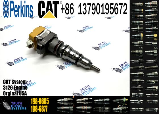 Golden Vidar 198-6605 1986605 High Quality Common Rail Fuel Injector for CAT 3126B C7-7.2 L1995-2004 Diesel Injection Valves