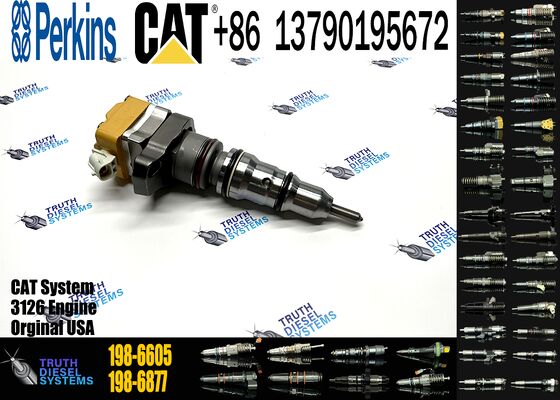 Golden Vidar 198-6605 1986605 High Quality Common Rail Fuel Injector for CAT 3126B C7-7.2 L1995-2004 Diesel Injection Valves