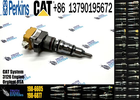 Golden Vidar 198-6605 1986605 High Quality Common Rail Fuel Injector for CAT 3126B C7-7.2 L1995-2004 Diesel Injection Valves