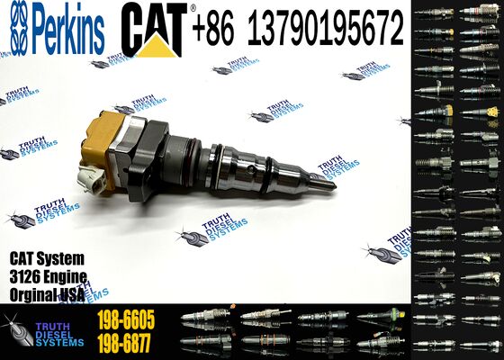 Golden Vidar 198-6605 1986605 High Quality Common Rail Fuel Injector for CAT 3126B C7-7.2 L1995-2004 Diesel Injection Valves