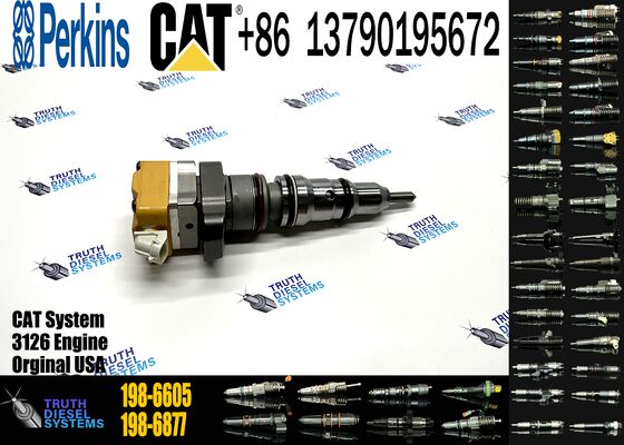 Golden Vidar 198-6605 1986605 High Quality Common Rail Fuel Injector for CAT 3126B C7-7.2 L1995-2004 Diesel Injection Valves