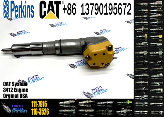 New Diesel Common Rail Fuel Injector Steel 104-3377 0R-8786 111-7916 116-3526 138-8754 Sprayer Excavator 3412 Truck Parts Excavator Truck Parts Steel