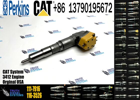 New Diesel Common Rail Fuel Injector Steel 104-3377 0R-8786 111-7916 116-3526 138-8754 Sprayer Excavator 3412 Truck Parts Excavator Truck Parts Steel