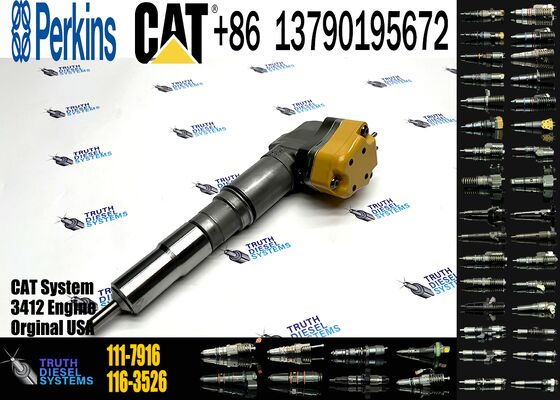 New Diesel Common Rail Fuel Injector Steel 104-3377 0R-8786 111-7916 116-3526 138-8754 Sprayer Excavator 3412 Truck Parts Excavator Truck Parts Steel
