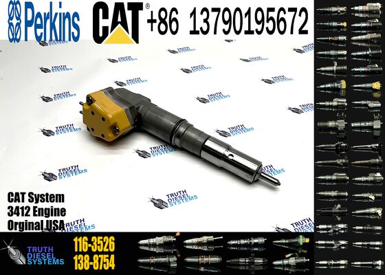 New Diesel Common Rail Fuel Injector Steel 104-3377 0R-8786 111-7916 116-3526 138-8754 Sprayer Excavator 3412 Truck Parts Excavator Truck Parts Steel