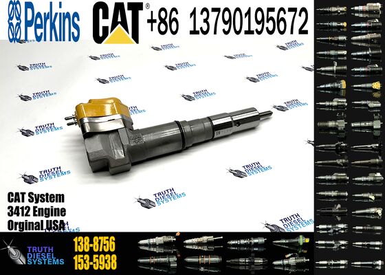 New Diesel Common Rail Fuel Injector 153-5938 20R-4148 138-8756 174-7526 20R-0758 Steel for Excavator Truck Parts Excavator Truck Parts Steel