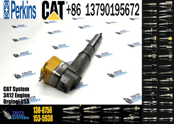 New Diesel Common Rail Fuel Injector 153-5938 20R-4148 138-8756 174-7526 20R-0758 Steel for Excavator Truck Parts Excavator Truck Parts Steel