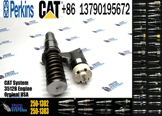 AUTOJIA 3512B 3516B High Quality Injector Excavator Engine Injectors 250-1302 10R-1303