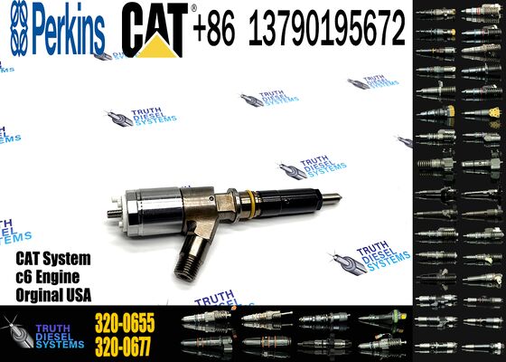 Common Rail Injector 320-0655 3200655 2645A751 Diesel Fuel Injector 2645A751 for C-A-T C6.6 Engine Excavator