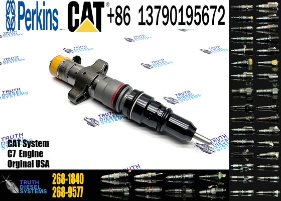 New Diesel Fuel Injector 268-1840 for C7 Engine 324D 326D 329D Excavator