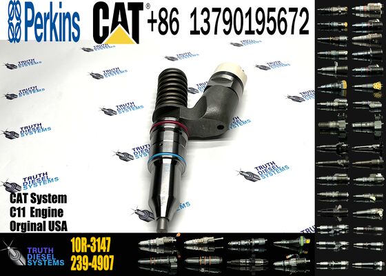 Excavator Accessories Fuel Injector 239-4907 249-0707 253-1459 10R-1305 10R-3147 for C11 Construction Machinery 6 Month