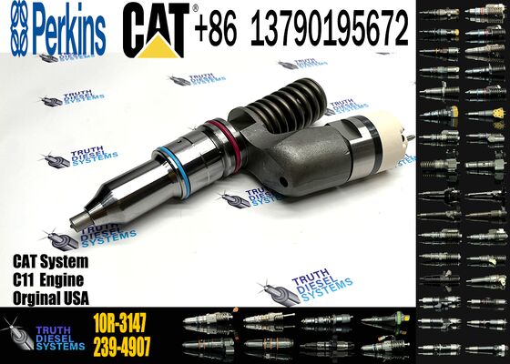 Excavator Accessories Fuel Injector 239-4907 249-0707 253-1459 10R-1305 10R-3147 for C11 Construction Machinery 6 Month