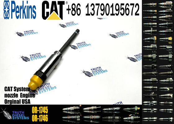 3406B 3408 3408B 3408C 3412 3412C Engine Diesel Fuel Injector Pencil Nozzle 4W-7018 4W7018 0R3422 0R-1745 compatible with C-aterpillar