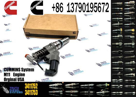 Truck Diesel Engine Injectors Common Rail Injectors 3411752 3087557 3411756 3411754 Compatible with Cummins M11, ISM11, QSM11