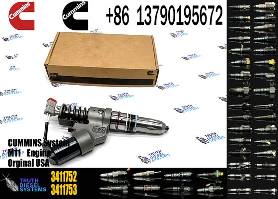 Truck Diesel Engine Injectors Common Rail Injectors 3411752 3087557 3411756 3411754 Compatible with Cummins M11, ISM11, QSM11