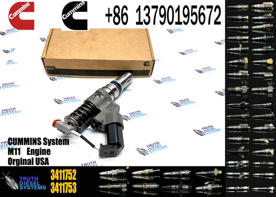 Truck Diesel Engine Injectors Common Rail Injectors 3411752 3087557 3411756 3411754 Compatible with Cummins M11, ISM11, QSM11