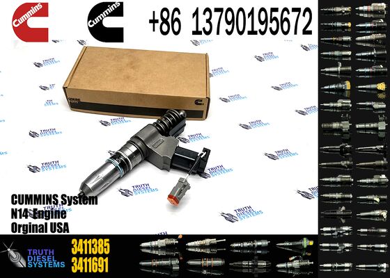 High Performance N14 diesel Engine Fuel Injector Common Rail Injector 3411385 3411767