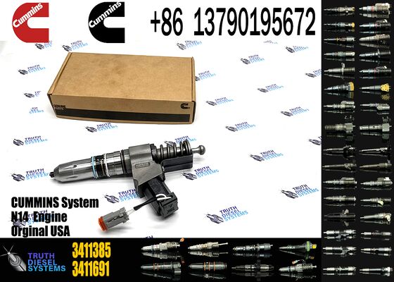 High Performance N14 diesel Engine Fuel Injector Common Rail Injector 3411385 3411767