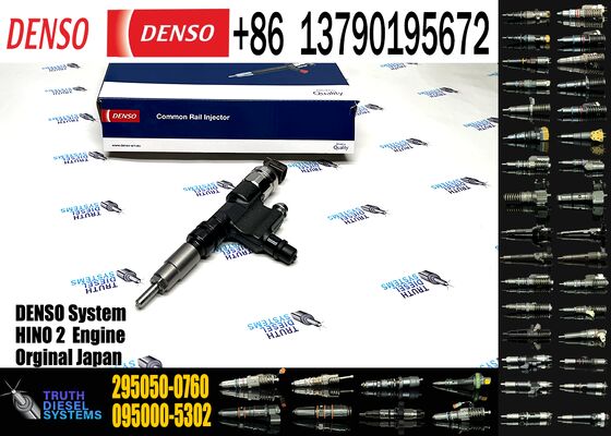 Diesel Fuel Injector 295050-0760 23670-E0380 295050-3090 OEM for Construction Machinery with 3 Months Warranty