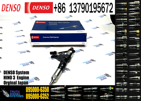 High-Performance Common Rail Injector OEM Replacement 095000-6353 095000-6350 for HINO J05E Engine 23670-E0050 Compatible