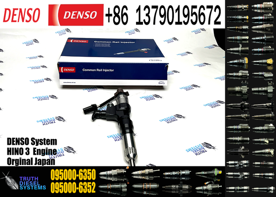 High-Performance Common Rail Injector OEM Replacement 095000-6353 095000-6350 for HINO J05E Engine 23670-E0050 Compatible