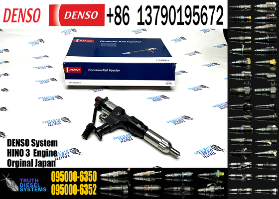 High-Performance Common Rail Injector OEM Replacement 095000-6353 095000-6350 for HINO J05E Engine 23670-E0050 Compatible