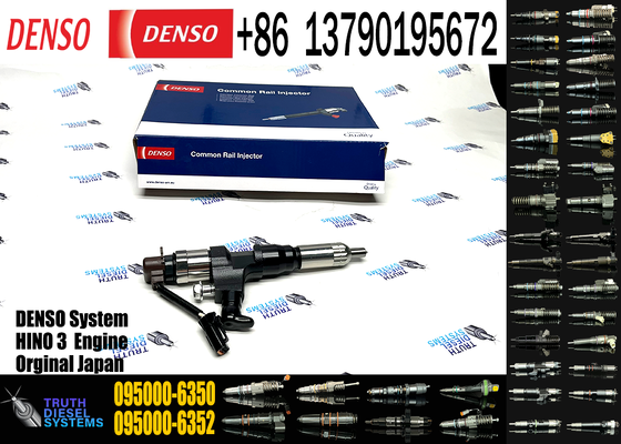 High-Performance Common Rail Injector OEM Replacement 095000-6353 095000-6350 for HINO J05E Engine 23670-E0050 Compatible