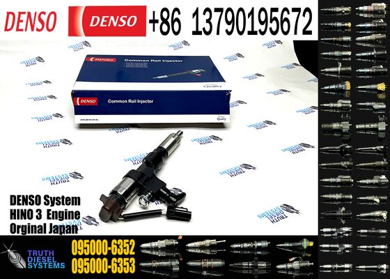 Diesel Fuel Injector Nozzle Common Rail Injector 095000-6353 095000-6352 23670-E0050 compatible with DENSO HINO J05E