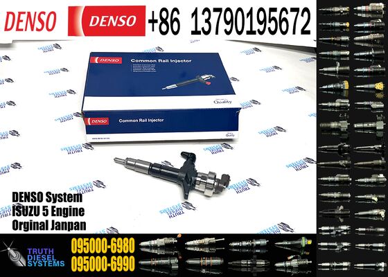Genuine 4JJ1 Engine 095000-6980 0950006980 Common Rail Fuel Injector Injector Assy for DENSO Isuzu Excavator Fuel Injector