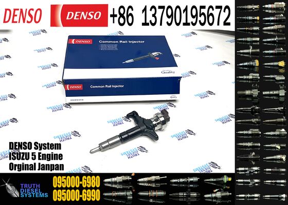 Genuine 4JJ1 Engine 095000-6980 0950006980 Common Rail Fuel Injector Injector Assy for DENSO Isuzu Excavator Fuel Injector