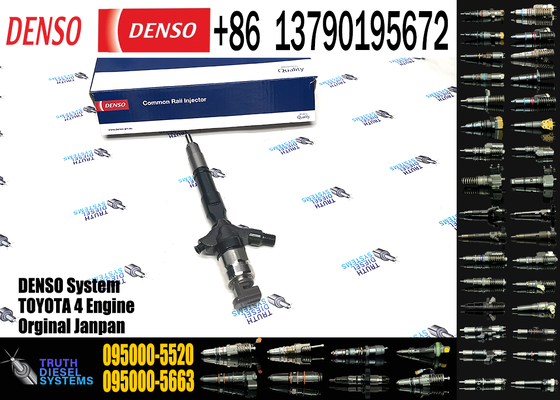 New 23670-0L070 095000-5520 23670-09360 Common Rail Diesel Injector for Toyota Hilux Hiace 2KD-FTV 2.5L D4D Euro 3 Engine