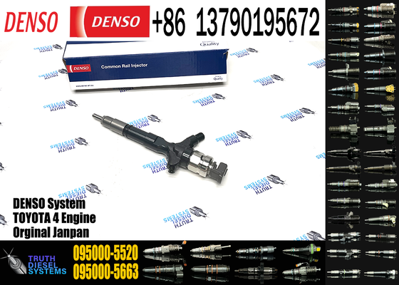 New 23670-0L070 095000-5520 23670-09360 Common Rail Diesel Injector for Toyota Hilux Hiace 2KD-FTV 2.5L D4D Euro 3 Engine