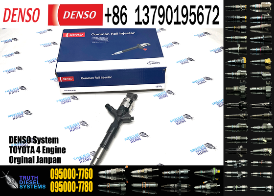 Diesel Common Rail Injector 095000-7760 0950007760 for Toyota Hilux Hiace 2KD-FTV Engine
