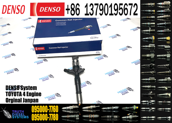 Diesel Common Rail Injector 095000-7760 0950007760 for Toyota Hilux Hiace 2KD-FTV Engine