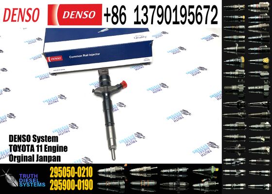Diesel Engine Spare Parts 295050-0470 295050-0210 Common Rail Fuel Injector 23670-30410 for Toyota Hiace Hilux 1KD-FTV 2KD-FTV