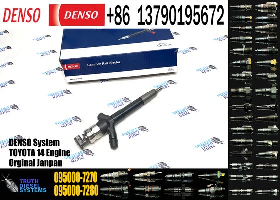 High Pressure Diesel Parts Nozzle 095000-7270 Common Rail Injector 23670-0R070 23670-0R120 for Toyota Verso RAV4 2.2D 2AD-FTV