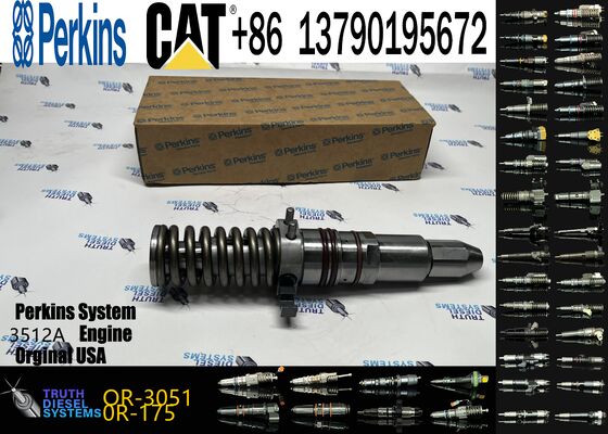 Construction Machinery Parts 4P-9077 OR-3051 Common Rail Fuel Injector 7E3383 for Ccaterpillar 3508 3512 3516 Excavator Engine