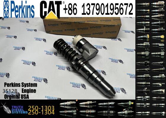 Machinery Engine Parts Fuel Injector 250-1303 10R-1276 Common Rail Injector for Ccaterpillar CAT Engine 3516B 3516 Loader 994D