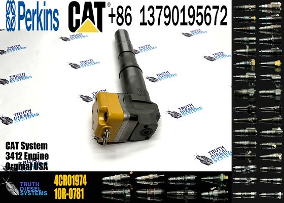 Excavator Parts Engine 3408 3412 Fuel Injector 4CR01974 169-7408 174-7527 222-5967 20R-0760 for Construction Machinery