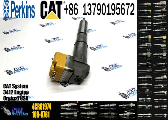 Excavator Parts Engine 3408 3412 Fuel Injector 4CR01974 169-7408 174-7527 222-5967 20R-0760 for Construction Machinery