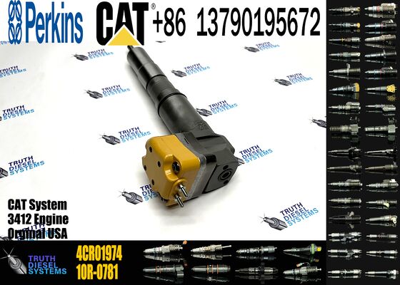 Excavator Parts Engine 3408 3412 Fuel Injector 4CR01974 169-7408 174-7527 222-5967 20R-0760 for Construction Machinery