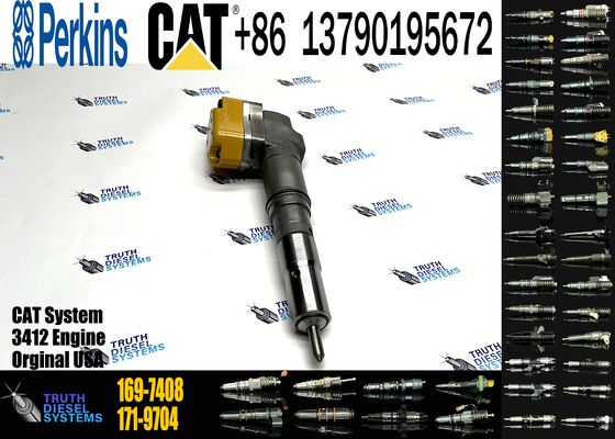 1563895 1697408 Engine Parts Fuel Injector 156-3895 169-7408 171-9704 for 3412 1719704 Engine