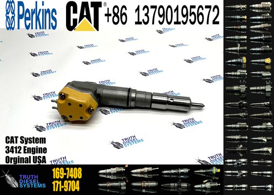 1563895 1697408 Engine Parts Fuel Injector 156-3895 169-7408 171-9704 for 3412 1719704 Engine