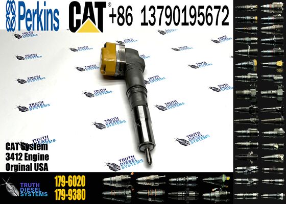 For 3412E Engine diesel fuel Injector 174-7528 20R-4148 179-6020 or excavator 3412E injector 179-6020 For 3412E Engine