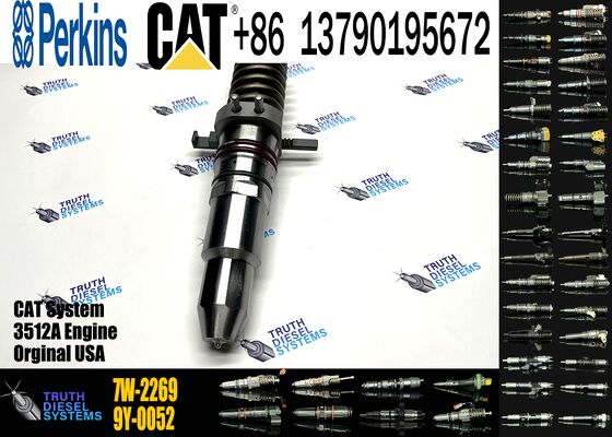 Excavator Parts 7E-6408 Common Rail Fuel Injector for Ccaterpillar 3508 3512 3516 7W-2269 Injection Assembly 7E6408 7W2269