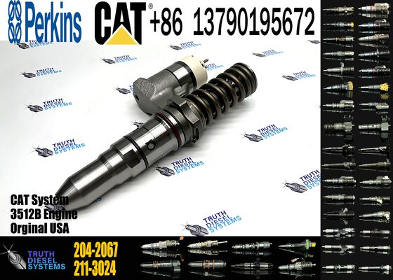 Fuel Injector 204-2067 2042067 Diesel Engine Fuel Injector 10r-6162 10r6162 for Cat C15 C18c13c323406e 3512b