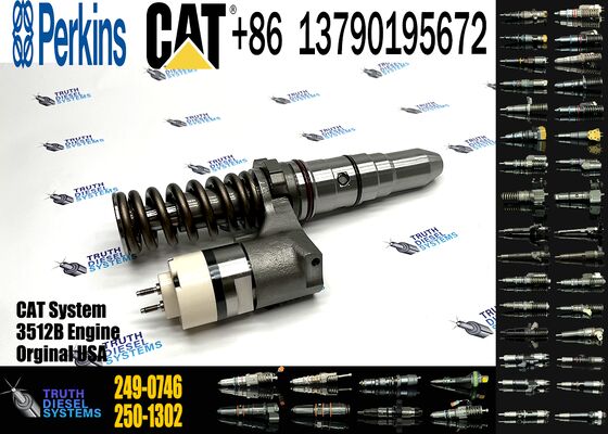 Excavator Engine Fuel Injector 249-0707 249-0708 2490708 249-0712 249-0713 249-0746 250-1302 250-1303 250-1304 250-1306