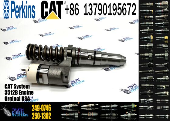 Excavator Engine Fuel Injector 249-0707 249-0708 2490708 249-0712 249-0713 249-0746 250-1302 250-1303 250-1304 250-1306
