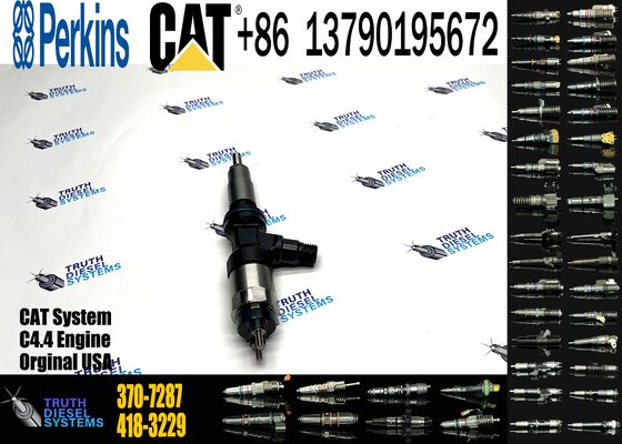 New Ccaterpillar Excavator C4.4 312E 420F Engine Fuel Injector Model 370-7287 20R-2480 T4-09983 295050-0421 Injection Valves